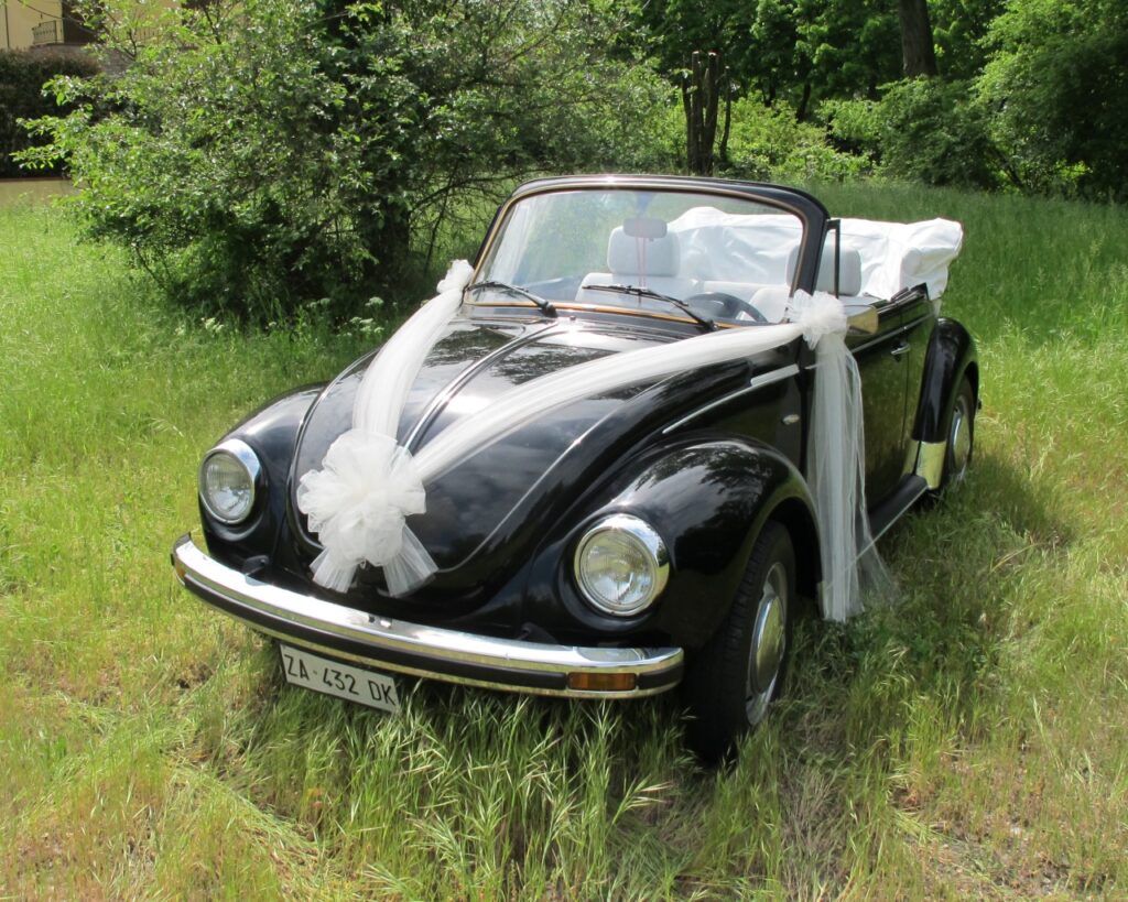 Volkswagen 1303 nero - vettura matrimonio - maggiolone - maggiolino - auto nuziale